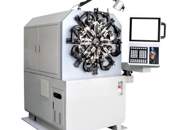 Spring Machine for Precision & Micro Springs Ø0.3–2.5 mm, with wire rotation