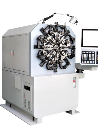Spring Machine for Precision & Micro Springs Ø0.3–2.5 mm, with wire rotation