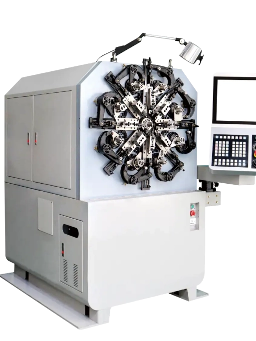 Spring Machine for Precision & Micro Springs Ø0.3–2.5 mm, with wire rotation