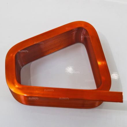 Hub motor with trapezoidal coil winding for enhanced power and efficiency. Trapezoidal coil winding for high-performance hub motors used in electric vehicles. Precision winding technology for trapezoidal coils in hub motors. Custom trapezoidal coil design for EV hub motor applications. High-power hub motor coil with optimized trapezoidal winding for maximum efficiency.