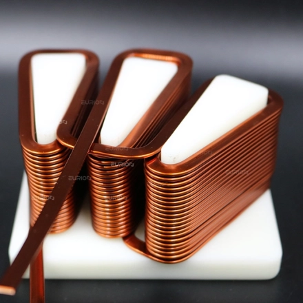 Axial Flux Motor with Triangular Coil Winding using Flat Copper Wire for Enhanced Performance