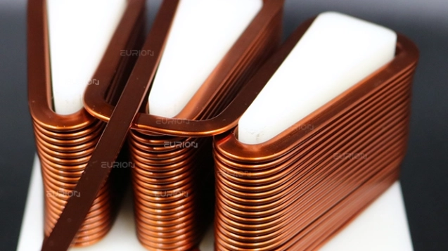 Axial Flux Motor with Triangular Coil Winding using Flat Copper Wire for Enhanced Performance