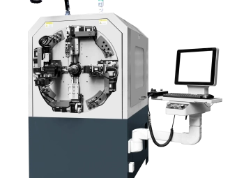 This image shows Eurion’s automatic 3D bending and stripping machine designed for enameled flat copper wire and copper busbars. The equipment processes conductor bending, forming, and insulation removal in a single automated workflow—ideal for manufacturing transformer coils, EV motor coils, reactors, inverter chokes, and high-power electronic components. It supports precise 3D busbar geometry, consistent stripping quality, and high-volume production for modern energy, automotive, and industrial systems.