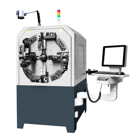 This image shows Eurion’s automatic 3D bending and stripping machine designed for enameled flat copper wire and copper busbars. The equipment processes conductor bending, forming, and insulation removal in a single automated workflow—ideal for manufacturing transformer coils, EV motor coils, reactors, inverter chokes, and high-power electronic components. It supports precise 3D busbar geometry, consistent stripping quality, and high-volume production for modern energy, automotive, and industrial systems.