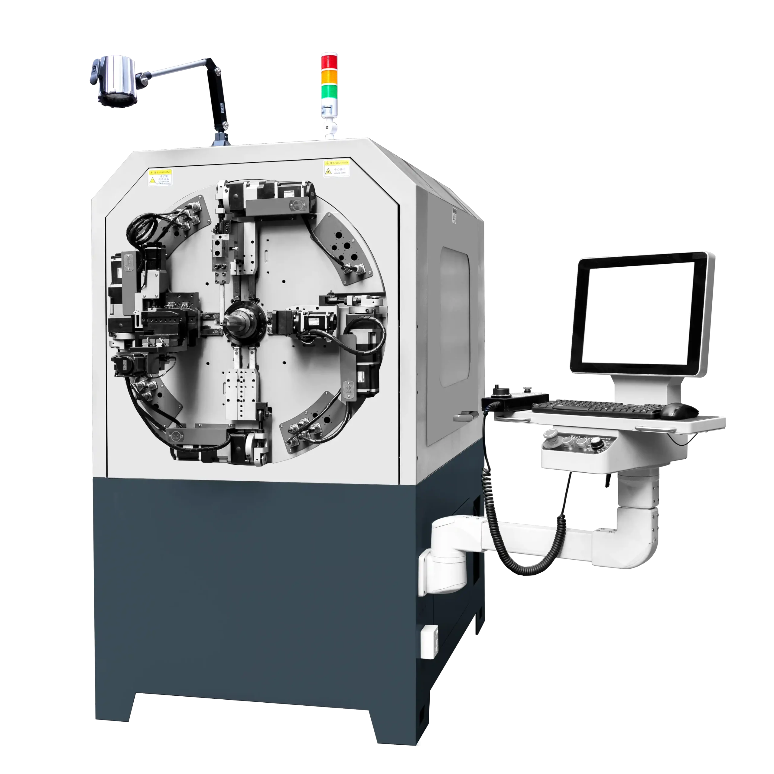 This image shows Eurion’s automatic 3D bending and stripping machine designed for enameled flat copper wire and copper busbars. The equipment processes conductor bending, forming, and insulation removal in a single automated workflow—ideal for manufacturing transformer coils, EV motor coils, reactors, inverter chokes, and high-power electronic components. It supports precise 3D busbar geometry, consistent stripping quality, and high-volume production for modern energy, automotive, and industrial systems.