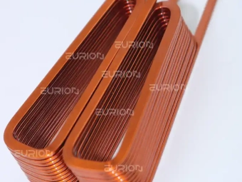 axial flux motor edgewise coil triangle coil windings