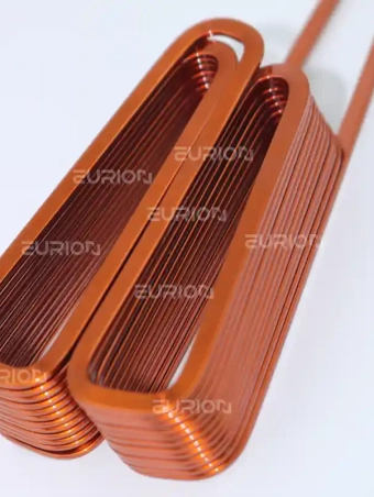 axial flux motor edgewise coil triangle coil windings