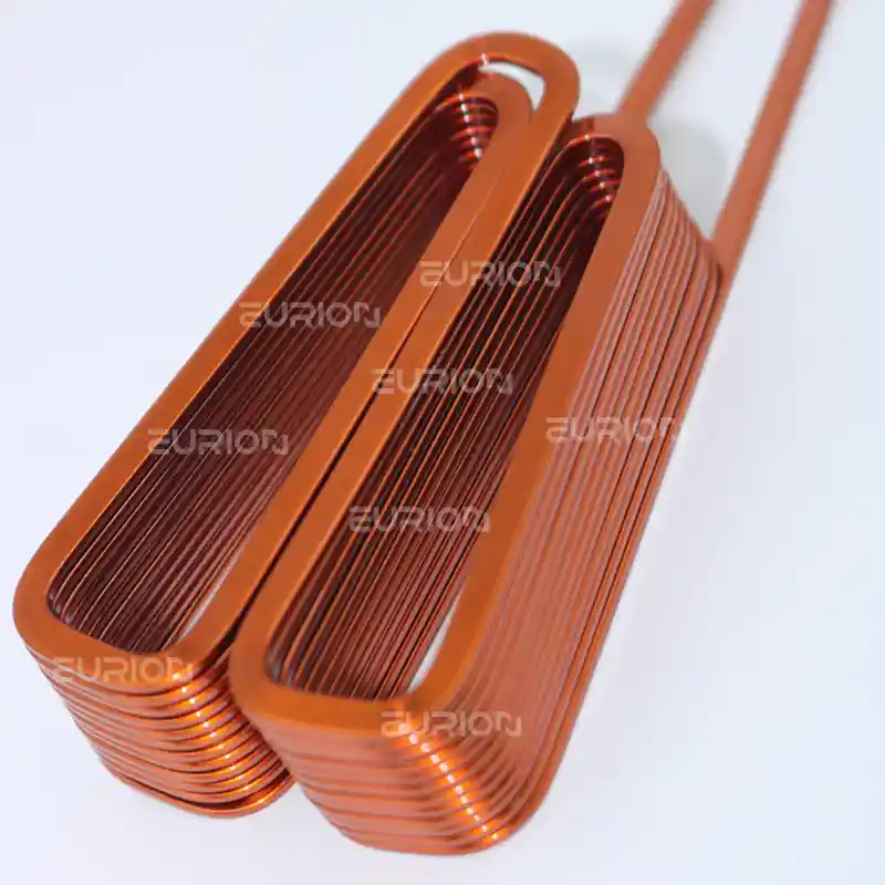 axial flux motor edgewise coil triangle coil windings