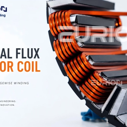 Radial Flux Motor Flat Copper Wire Stator Coil